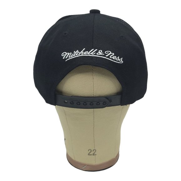 Brooklyn Nets Basketball Flat Brim Snapback Cap Trucker Baseball Mitchell Ness - Picture 4 of 12